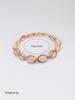 Women's Rose Gold 18K Cat's Eye Stone Bracelet Jewelry