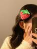 Niedliche Süße Rosa Erdbeere Plüsch Seitenhaarspange Frauen Mädchen Haarnadel Haarspange Kopfschmuck Mode Haaraccessoires