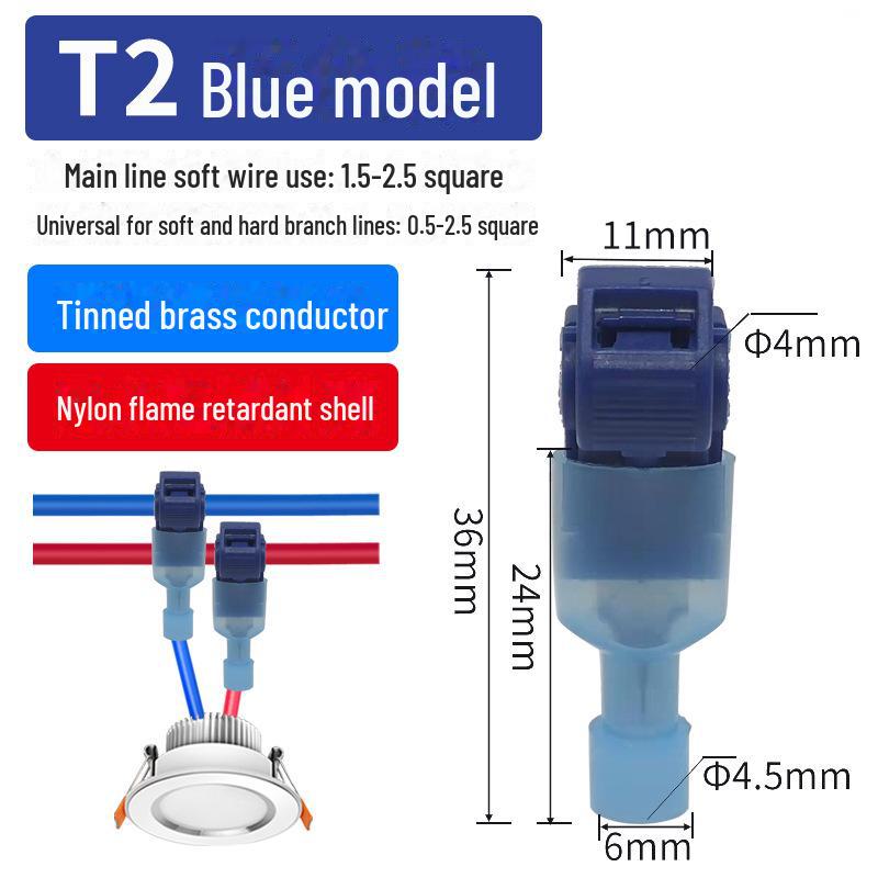T-Typ Rychlospojková Svorkovnice Sada T1T2T3: Drátové rychlospojky