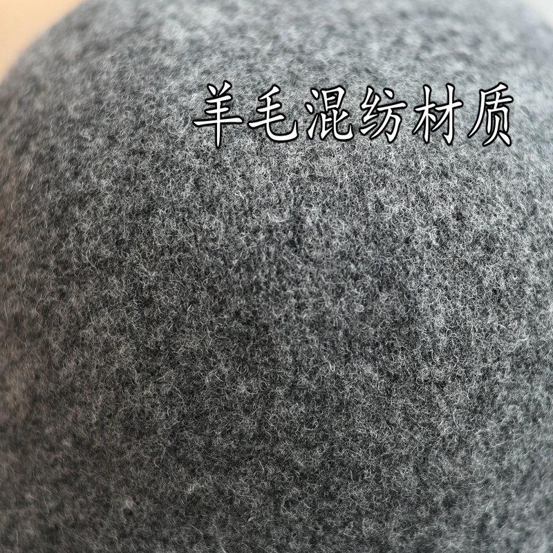 Nový vlněný klobouk bucket dámský podzimní a zimní retro klobouk s ohrnutým okrajem zlatý standard móda teplý klobouk typu basin