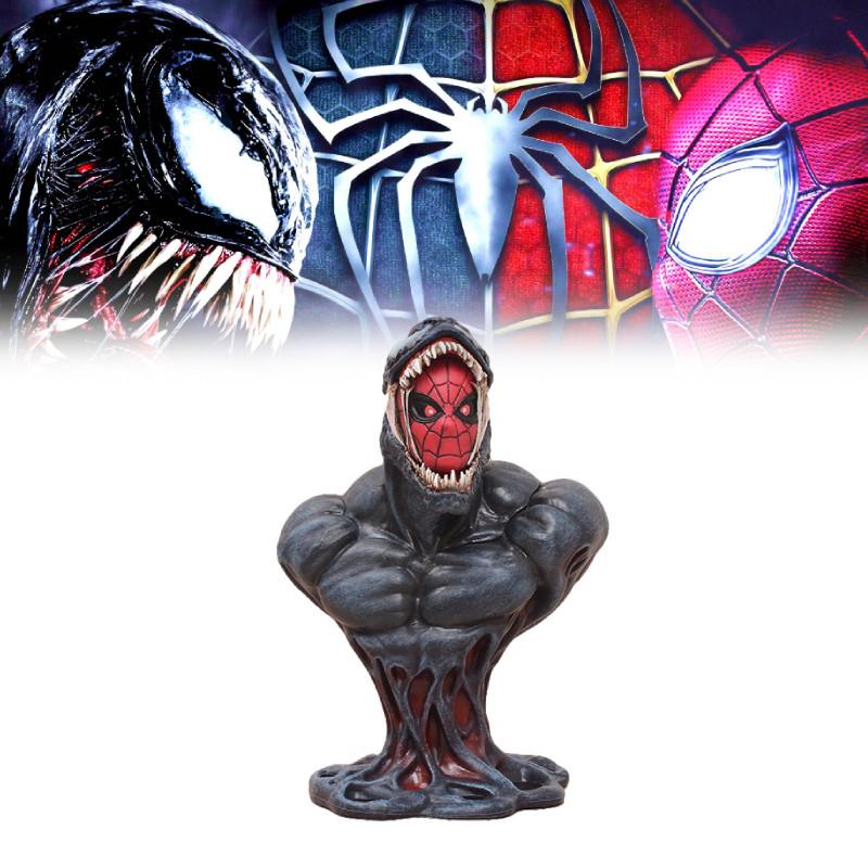 Venom Spider-Man Halbskalen-Statue PVC Display-Figur Zeichentrickfigur 16cm