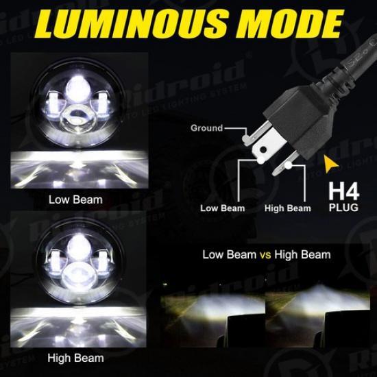 7" Inch LED Headlight Hi/Lo Beam for for Harley Street Glide Special FLHXS FLHX