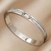 Stainless Steel Multicolor Crystal Geometric Bangles&bracelets for Women Fashion Brand Jewelry Bangles Party Accessories Gifts