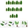 Artificial Green Canna Leaves with Stem, Tropical Faux Leaf Greenery Decor for Hawaiian Luau Jungle Beach Theme Party Decor