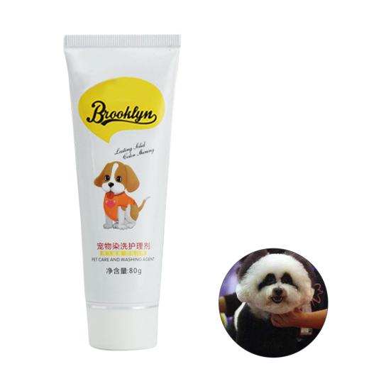 80g Semi Permanent Pet Dye Cream High Pigmented Colorful Dog Hair Bright Coloring Dyestuff Pigment Supplies for Home
