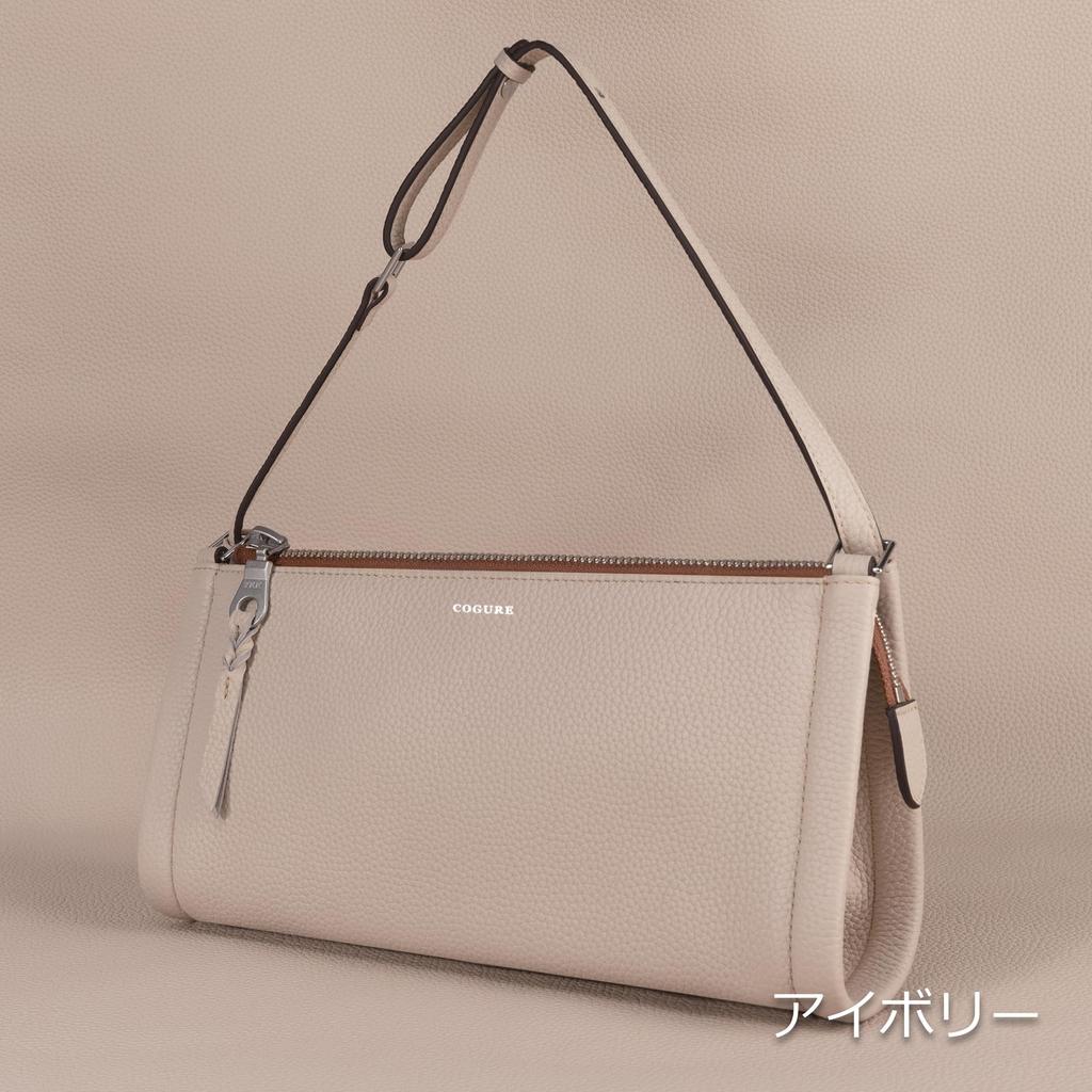 COGURE Genuine Leather Shoulder Bag, Handbag, Mini Bag, Women's, Crossbody, Shoulder Bag, Small, Lightweight, Popular, Luxury, Handmade, SHLDR22A,