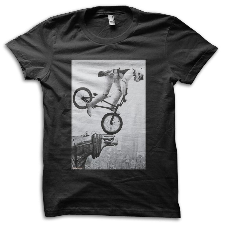 

Штурмовик BMX Велосипед Трюк Нью-Йорк Эмпайр-стейт Пародия Звездные Войны Футболка M5603 XL