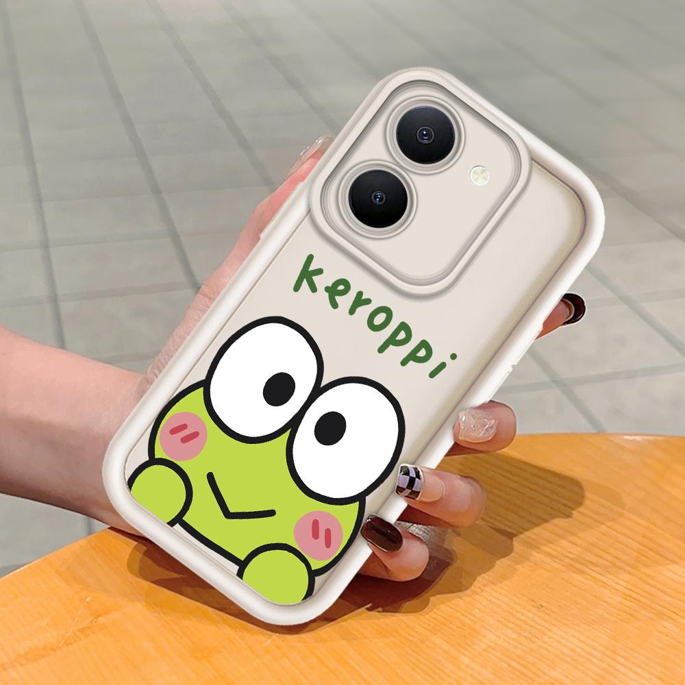 Soft Silicone Square Ladder Printing Pattern Phone Casing Full Cover Camera Shockproof Protection Rubber Case for Vivo