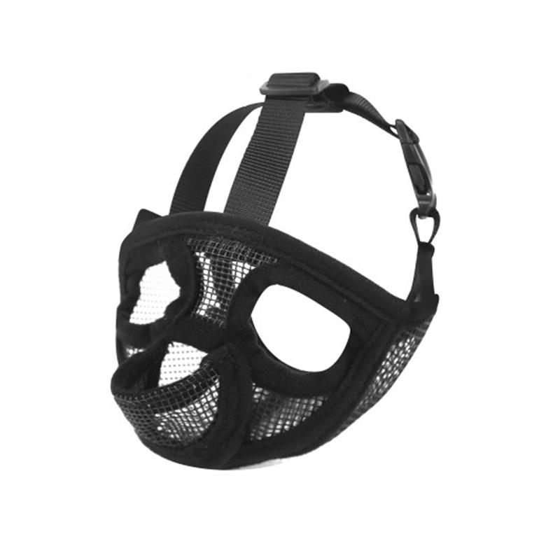 Outdoor Prevent Stealing Biting Dog Muzzle for Dogs Mesh Breathable French Bulldog Pug Face Mask Mascotas Accessories Products