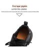 Women's New 2025 Autumn/Winter Black Genuine Leather Thick-Soled Dad Shoes: Versatile, Stylish, and Casual.