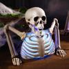 Halloween Skeleton Decorations With Colorful Light, Scary Groundbreaker
