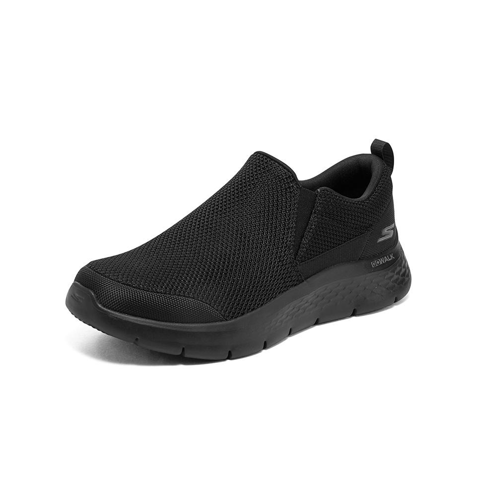 Skechers Go Walk Flex Mesh Simple Versatile Sports Durable Lightweight Low-Top Casual Shoes Men Sneakers Black 216492-BBK