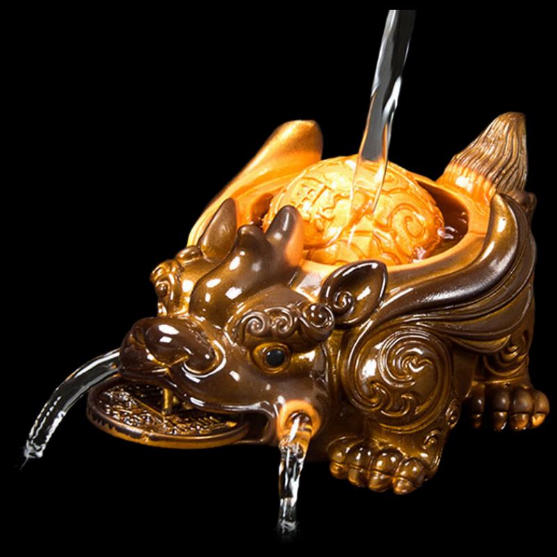 Auspicious Color-Changing Pixiu Tea Pet