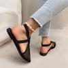 Fashion Plus Size 2025 Mesh Women's Closed Toe Sandals Summer Pointed Toe Slip On Flat with Sandals for Casual Daily Breathable Shoes