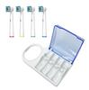 Electric Toothbrush Holder Replacement for Braun Oral B with Brush Head Storage Cover and 4pcs Brush Heads