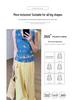 145 Women's Summer Petite High-Waisted Plaid Pants - Height-Enhancing, Wide-Leg, Lazy Style, Slimming Ice Silk Draping Pants