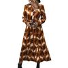 New Autumn Women's Irregular Pattern Print Dress