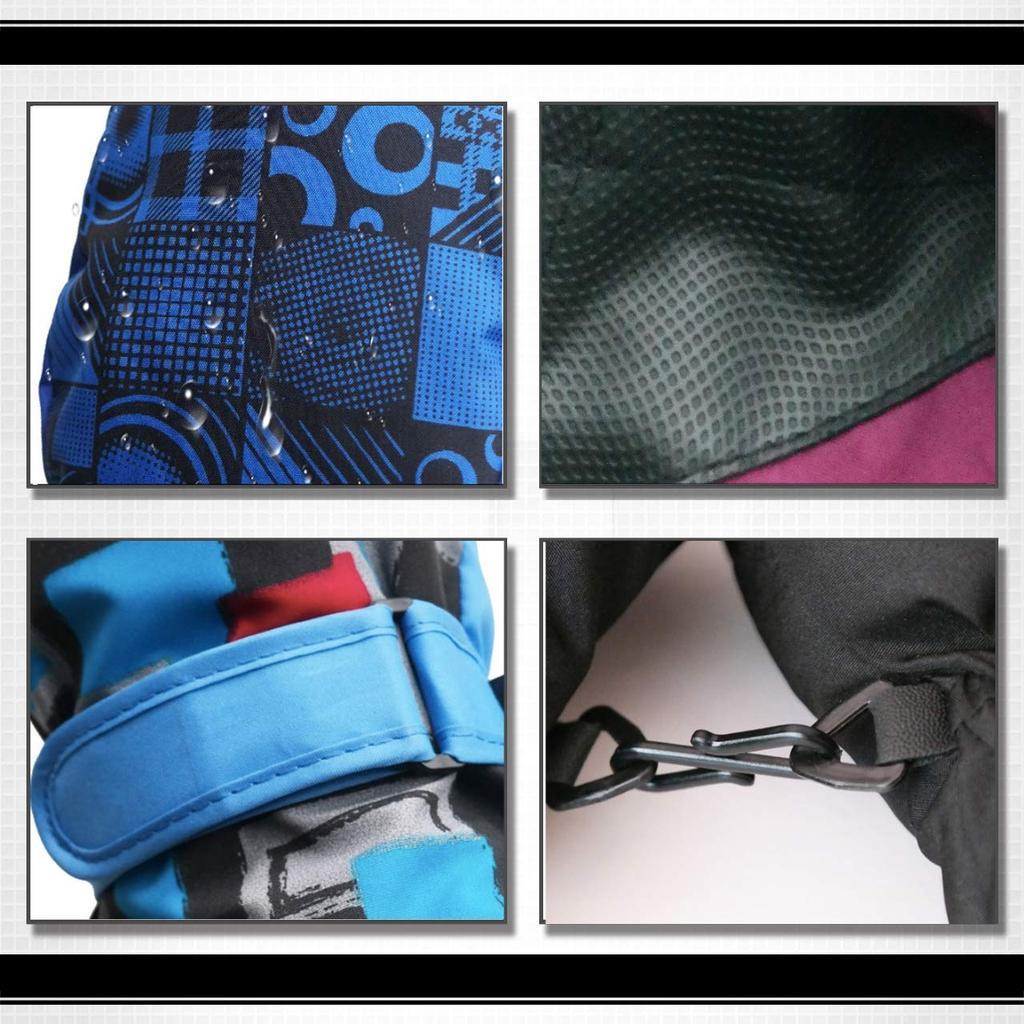 WHITE FANG NT062 Winter Gloves for Men and Warm and for Skiing and Snowboarding (04 Pink) - Women, Windproof, Fleece-Lined