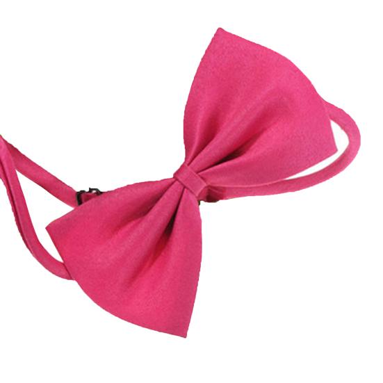 Söt enfärgad justerbar kattfluga för hundhalsband Bowknot slips fluga