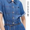 ELLASSAY Slimming Shirt Denim Dress