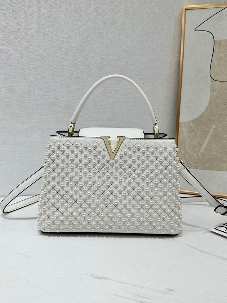 Sac à main tendance européen et américain en perles: Polyvalent Simple Épaule & Bandoulière pour le Travail, les Déplacements, ou le Street Style du Soir