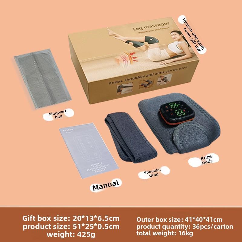 Self-heating Knee Pads Vibration Hot Compress Knee Massager Old Cold Leg Joint Warmth EMS Massager New Product