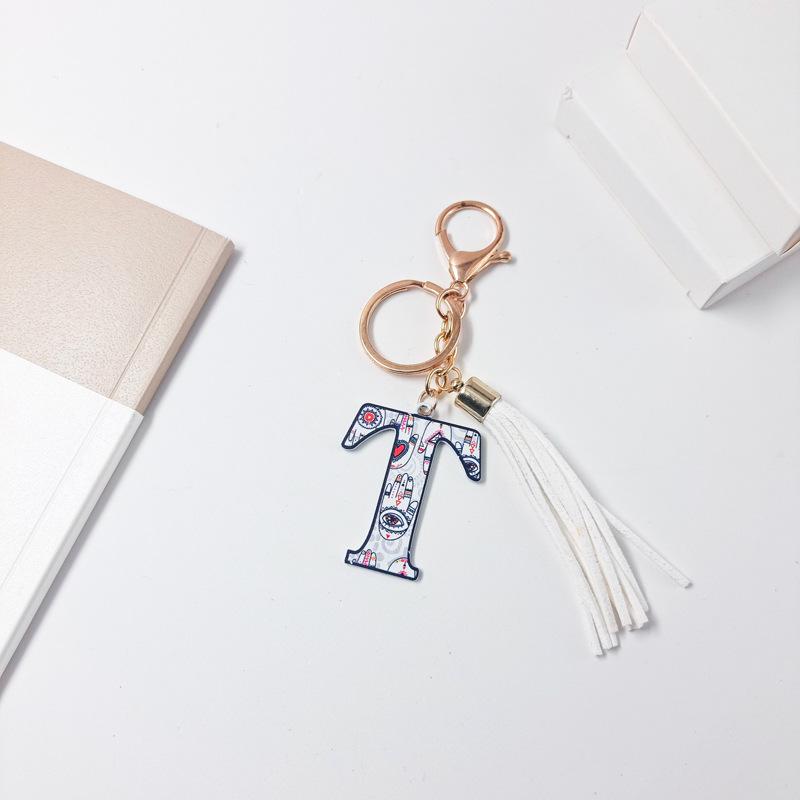 Colorful English Alphabet Keychain & Graduation Gift Accessory