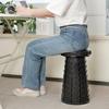 Comet Outdoor Portable Adjustable Height Camping Stool All Black