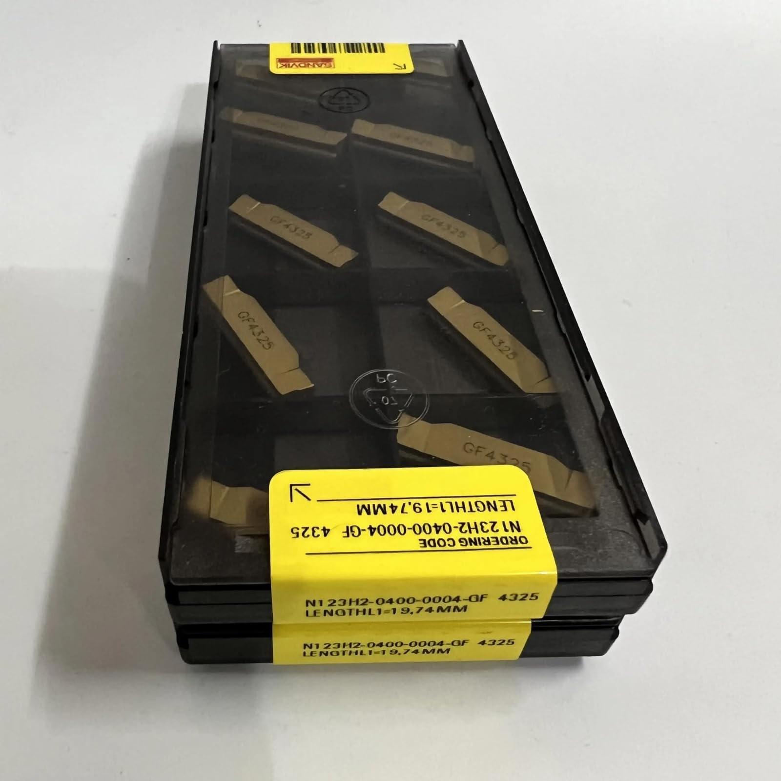 

Original Sandvik / N123H2-0400-0004-GF 4325 / CNC lathe carbide blade 10 PCS