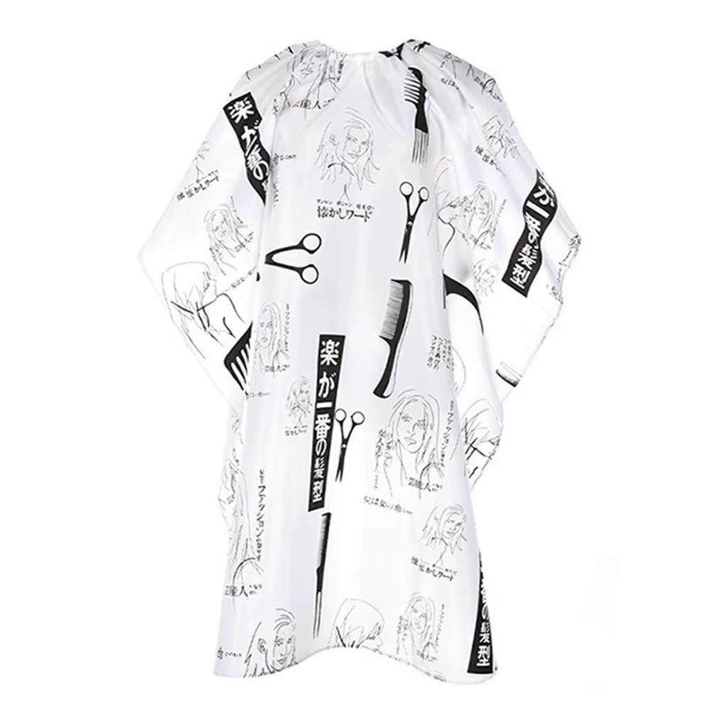 Salon Accessory Barber Cape Black/Comb Printing Hairdressing Coat Durable Haircut Cloth  Barbershop