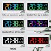 16-inch Large Display RGB Color Changing Wall Clock, Multifunctional Digital Electronic Clock for Living Room, Hot Selling 6658RGB