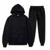 Unisex Fleece-Lined Thick Hooded Jacket - Solid Color, Trendy Autumn/Winter Style, Custom Logo Printing