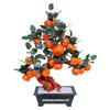 Jade Carved Persimmon Tree Ruyi Ornament - New Chinese Style Decor for Living Room or Entrance