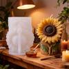 Food Grade Silicone Sunflowers Mould Candle Soap Maker With Easy Releases For Home Decoration