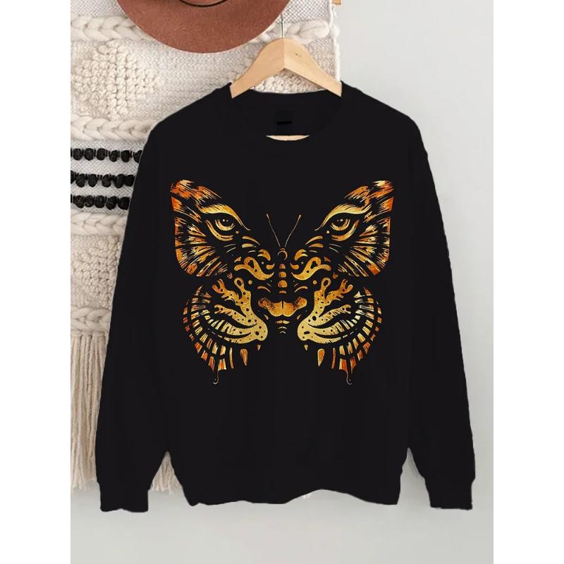 Fashion Women's Art Printed Sweatshirt 3D Print O-Neck Long Sleeve Tops Summer Casual Women's Clothing Apparel Y2K Streetwear