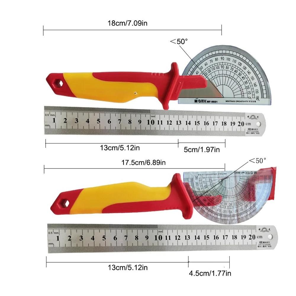 Wire stripping knife VDE high-voltage cable stripping insulation straight blade hook electrician stripping knife