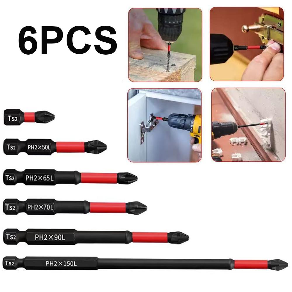 High-Hardness Multifunctional Screwdriver Bit Set Strong Magnetic Anti Slip Cross Screwdriver Bitelectric Screwdriver Batch Head
