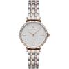 Gianni T-Bar Silver Stainless Steel Bicolor Rose Ladies Quartz Watch AR11293