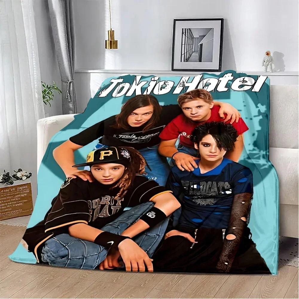 Coperte Stampate Tokio Hotel Coperte da Picnic Coperte Calde Coperte Morbide e Comode Casa Viaggio Regalo di Compleanno