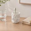 huaqianguhh Silk Texture Pen Holder, 3D Printed Desk Organizer for Brushes Stationery And Makeup Brushes, Ribbon Design Large Capacity Pencil