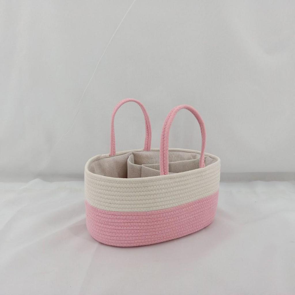 Coș de depozitare pentru articole pentru bebeluși de capacitate mare cu mâner