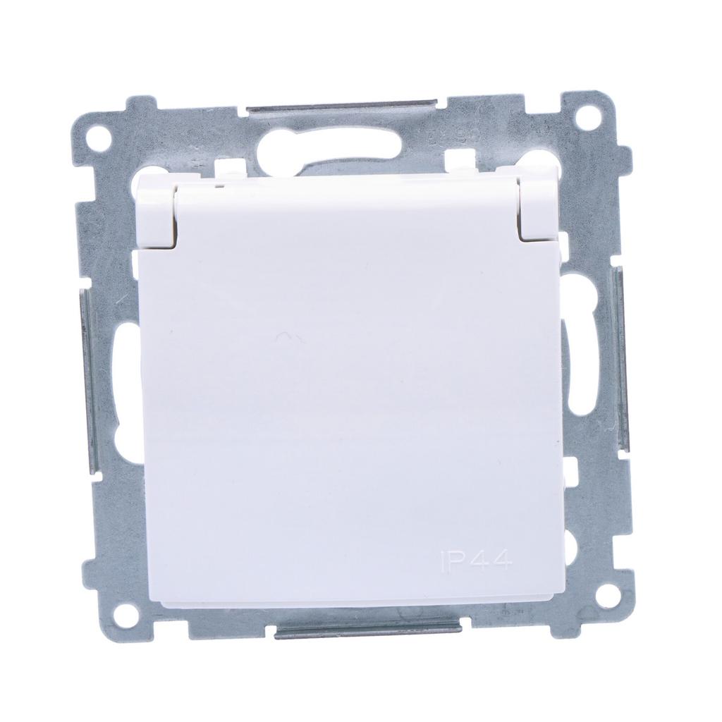 Socket for IP44 Version, Contact Cover with Frame Seal, White Simon54
