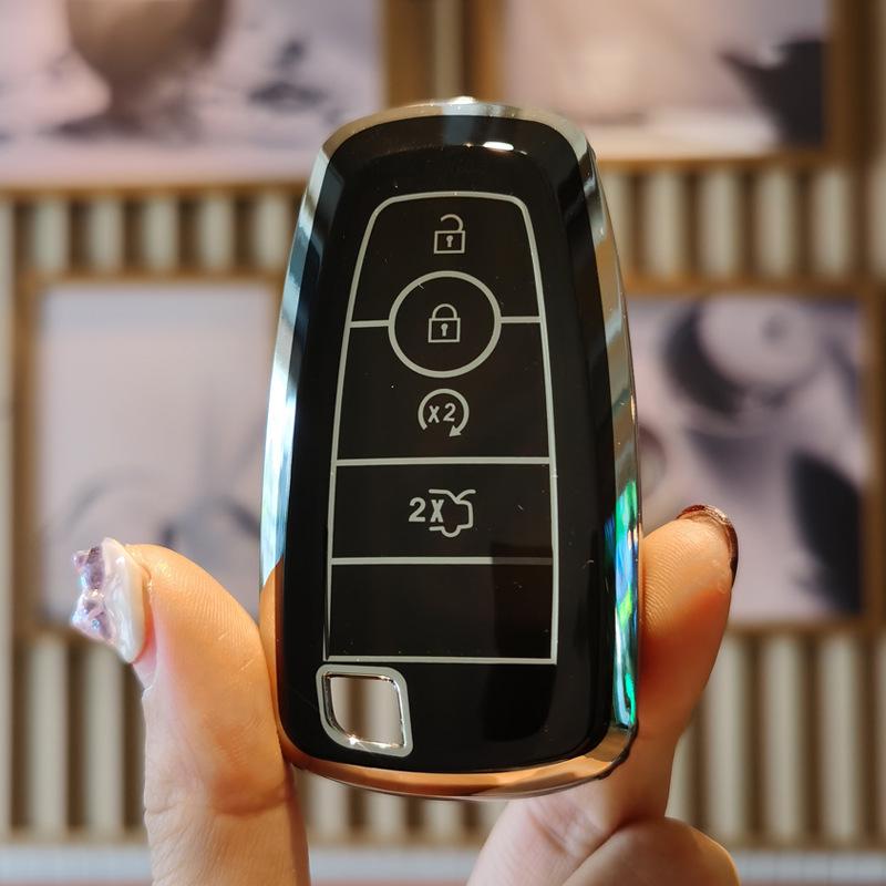 Key Cover Compatible with Ford: Mondeo, Focus, Escort, Edge, L, Escape, Explorer, EcoSport