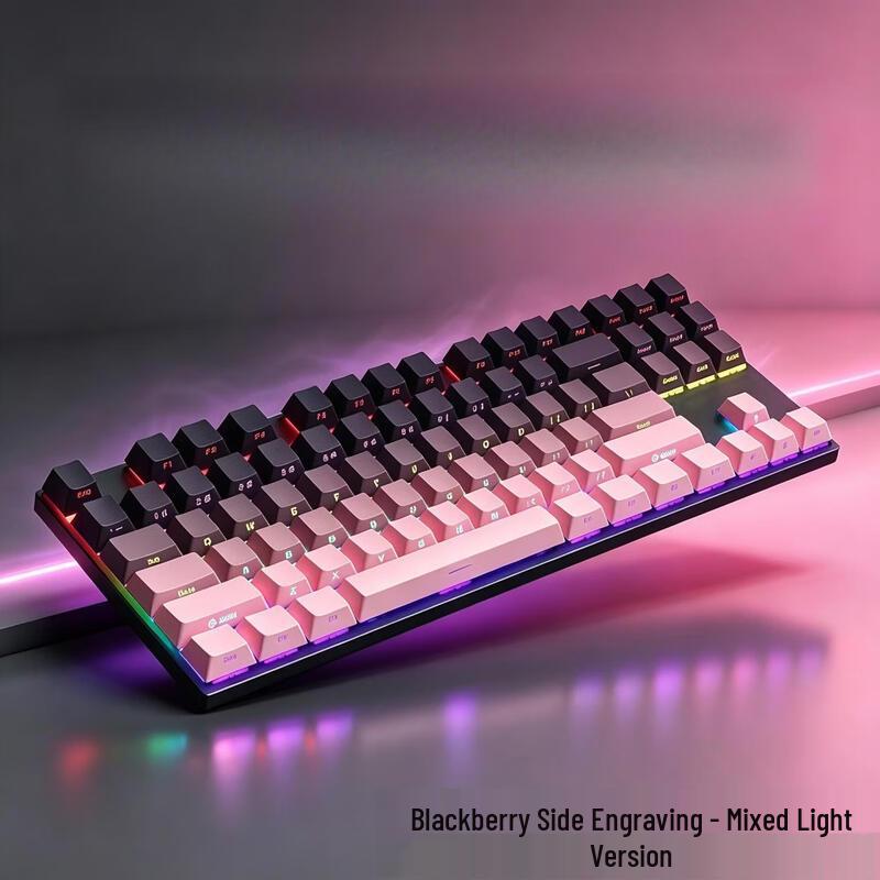 OLOEY K87 Wired Mechanical Feel Gaming Keyboard
