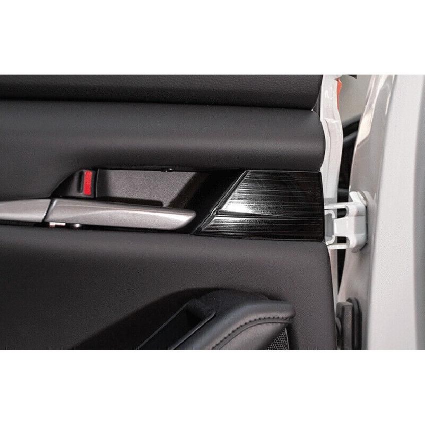For Mazda 3 Axela 2019-2024 Black Titanium Inner Door Rear Handle Stickers Trim