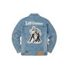 Lee 101+ Series SS22 Vintage Wash Letter Embroidered Denim Jacket Men jackets Medium-Blue LMT0015215DG00FA00513