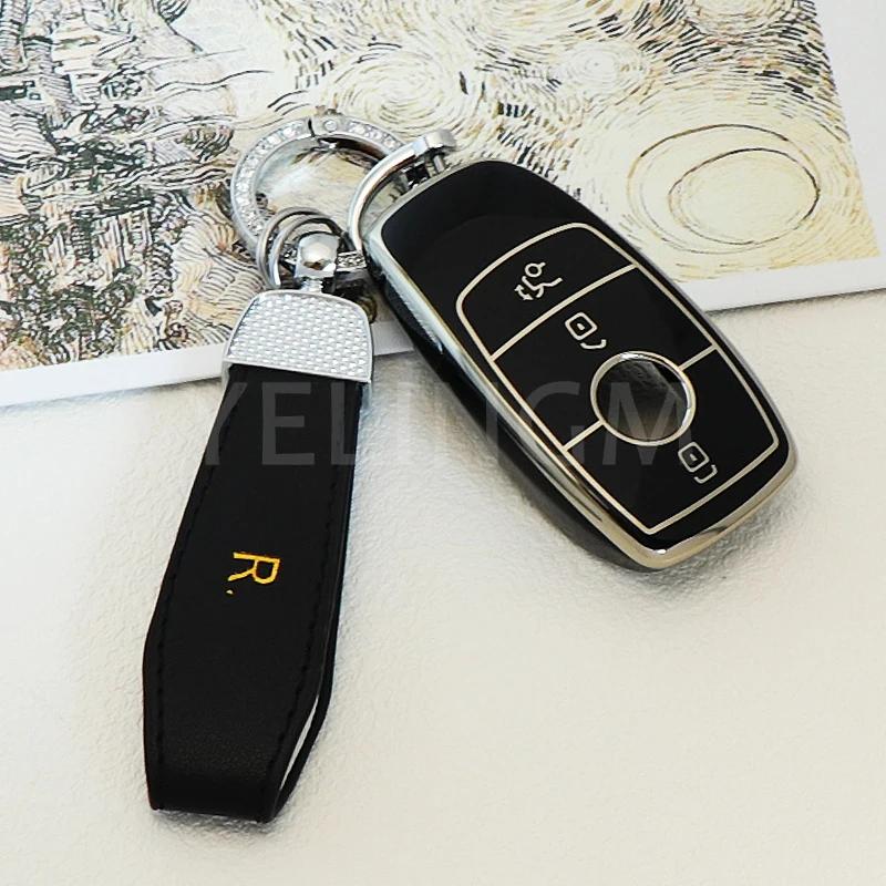 Car Remote Key Case Cover Shell Fob For Mercedes Benz A C E S G Class GLC CLA GLB GLS W177 W205 W213 W222 X167 AMG Accessories
