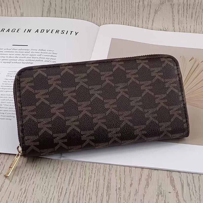 European & American Fashion Large Capacity Zipper Clutch Wallet - Multi-Card Slot, Simple, High-End Design