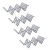 4pcs Efficient Stainless Steel Tacos Stands Waved Tacos Trays Tacos Stand Holder for Oven Grills and Dishwasher Safe