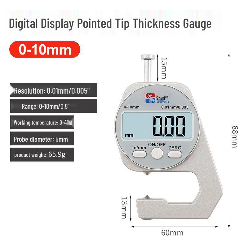 

High Precision Digital Thickness Gauge for Measuring Paper, Leather, and Walls